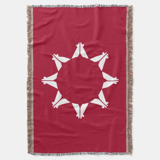 Oglala Lakota Sioux-vlag Deken (Voorkant Verticaal)