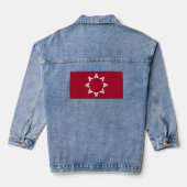 Oglala Lakota Sioux-vlag Denim Jacket (Achterkant)
