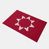 Oglala Lakota Sioux-vlag Deurmat (Schuin)