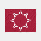 Oglala Lakota Sioux-vlag Fleece Deken (Voorkant (Horizontaal))