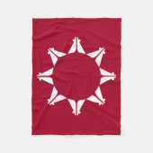 Oglala Lakota Sioux-vlag Fleece Deken (Voorkant)