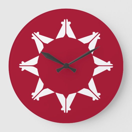 Oglala Lakota Sioux-vlag Grote Klok (Voorkant)