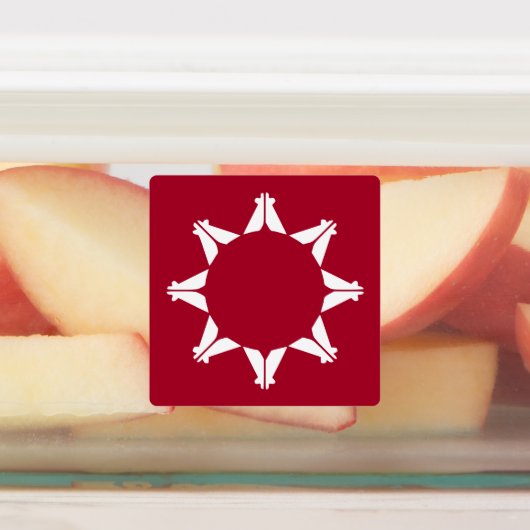 Oglala Lakota Sioux-vlag Labels (Aangebracht)