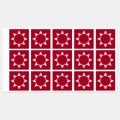 Oglala Lakota Sioux-vlag Labels (Vel)