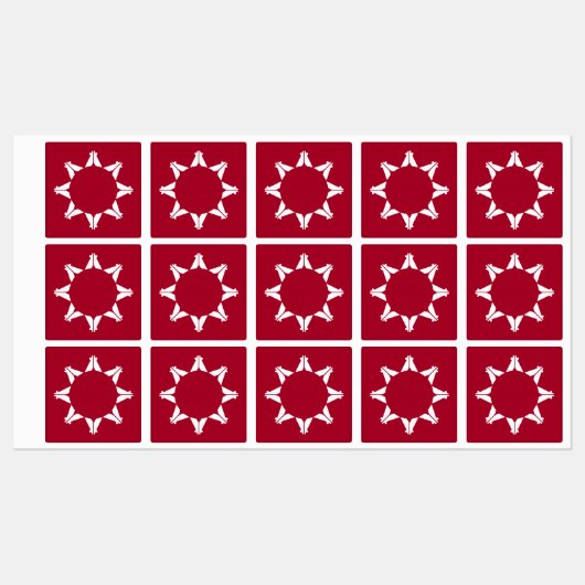Oglala Lakota Sioux-vlag Labels (Vel)