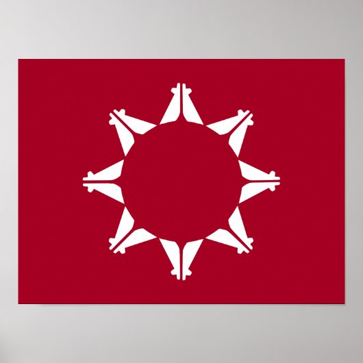 Oglala Lakota Sioux-vlag Poster (Voorkant)