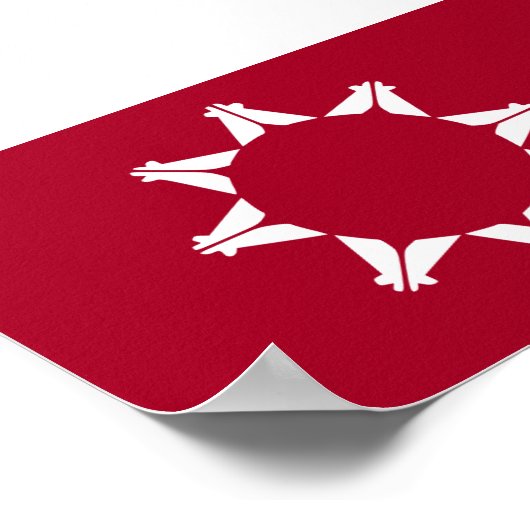 Oglala Lakota Sioux-vlag Poster (Hoek)