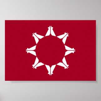 Oglala Lakota Sioux-vlag Poster
