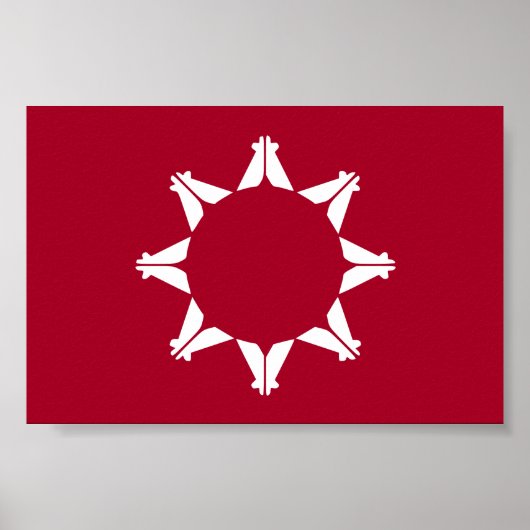 Oglala Lakota Sioux-vlag Poster (Voorkant)