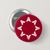 Oglala Lakota Sioux-vlag Ronde Button 5,7 Cm (Voorkant /achterkant)