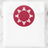 Oglala Lakota Sioux-vlag Ronde Sticker (Tas)
