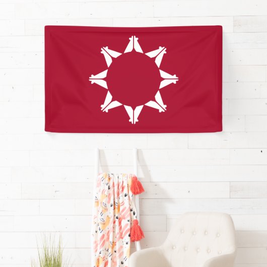 Oglala Lakota Sioux-vlag Spandoek (Insitu)