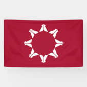Oglala Lakota Sioux-vlag Spandoek (Horizontaal)