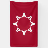 Oglala Lakota Sioux-vlag Spandoek (Verticaal)