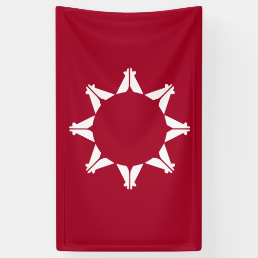 Oglala Lakota Sioux-vlag Spandoek (Verticaal)