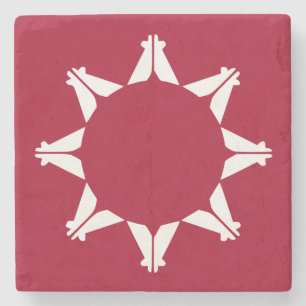 Oglala Lakota Sioux-vlag Stenen Onderzetter