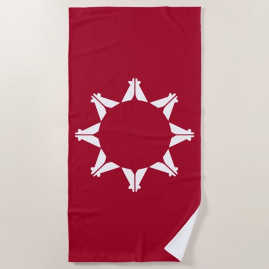 Oglala Lakota Sioux-vlag Strandlaken (Voorkant)