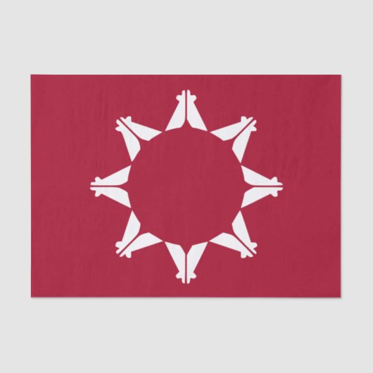 Oglala Lakota Sioux-vlag Tissuepapier (Voorkant)