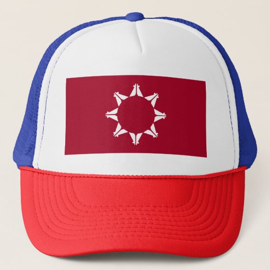Oglala Lakota Sioux-vlag Trucker Pet (Voorkant)