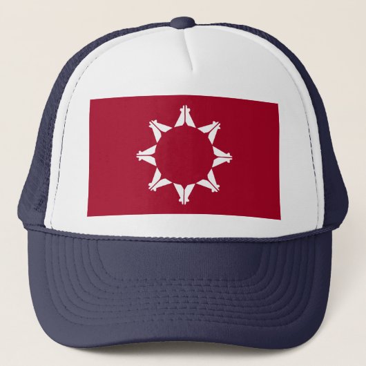 Oglala Lakota Sioux-vlag Trucker Pet (Voorkant)