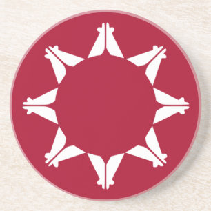 Oglala Lakota Sioux-vlag Zandsteen Onderzetter