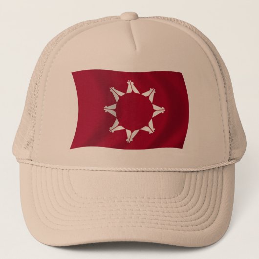 Oglala Lakota Vlag Hoed Trucker Pet (Voorkant)