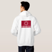 Oglala Lakota Vlag Kleding Hoodie (Achterkant volledig)
