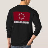 Oglala Lakota Vlag Kleding T-shirt (Achterkant)
