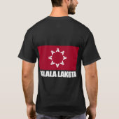 Oglala Lakota Vlag Kleding T-shirt (Achterkant)