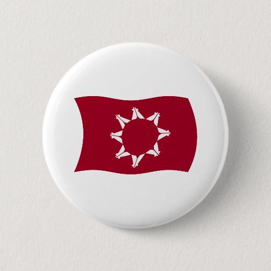 Oglala Lakota Vlag Knop Ronde Button 5,7 Cm (Voorkant)