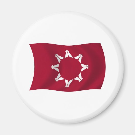 Oglala Lakota Vlagmagneet Magneet (Voorkant)