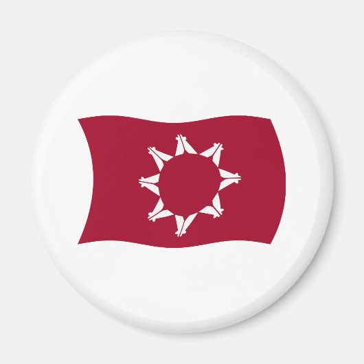 Oglala Lakota Vlagmagneet Magneet (Voorkant)