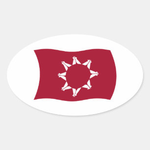 Oglala Lakota Vlagsticker Ovale Sticker