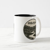 Oglala National Grassland Nebraska Stream Tweekleurige Koffiemok (Voorkant rechts)