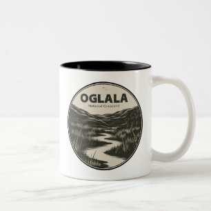 Oglala National Grassland Nebraska Stream Tweekleurige Koffiemok