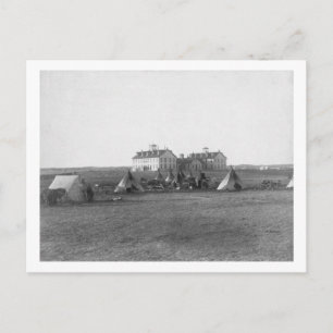 Oglala Tipi voor de Amerikaanse School voor Indiër Briefkaart