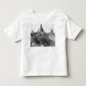 Oglala Vrouwen en kinderen in Tipi Kinder Shirts (Voorkant)