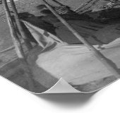 Oglala Vrouwen en kinderen in Tipi Poster (Hoek)