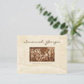 Oglethorpe en Indiërs Briefkaart (Staand voorkant)