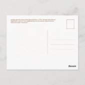 Oglethorpe en Indiërs Briefkaart (Achterkant)