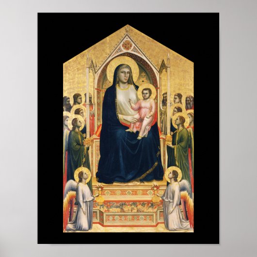 Ognissanti Madonna, Giotto, 1306-1310 Poster (Voorkant)