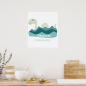 Ogopogo de okanagan Lake Monster Poster (Keuken)