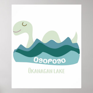 Ogopogo de okanagan Lake Monster Poster