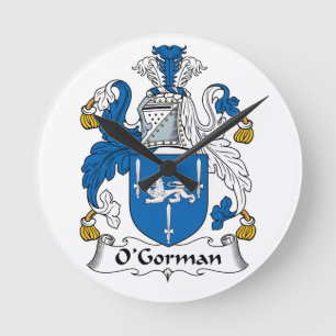 O'Gorman Family Crest Ronde Klok
