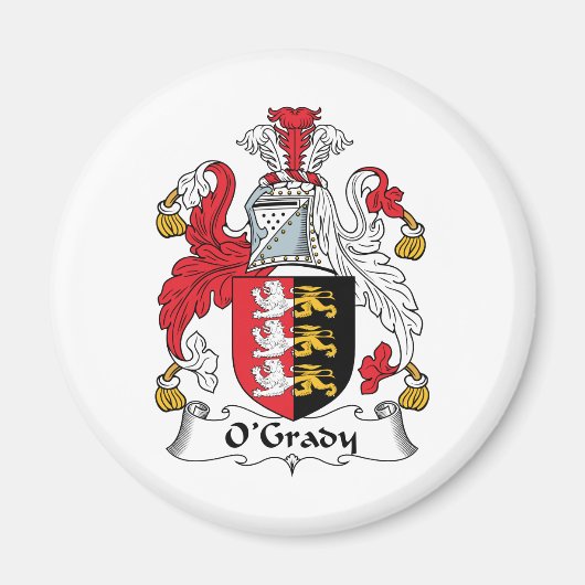 O'Grady Family Crest Magneet (Voorkant)