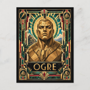Ogre, Art Deco Mythisch Briefkaart