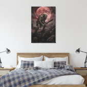 Ogre Beneath the Blood Moon Canvas Afdruk (Insitu (Slaapkamer))