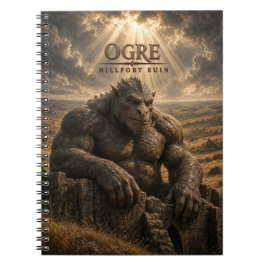 Ogre Heuvelfort Ruïne Donkere Bioscoop Notitieboek