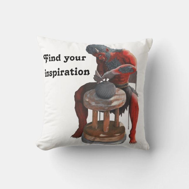 Ogre maakt Japans Pottery Fantasy Sierkussen (Voorkant)