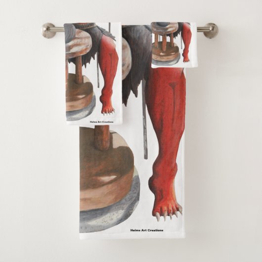 Ogre maken Japanse Pottery Fantasy Badhanddoeken Bad Handdoek (Insitu)